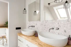 Faïence murale intérieur effet pierre ivoire mat L.75 x l.25 cm x ép.9 mm, GeoTech-Mykonos