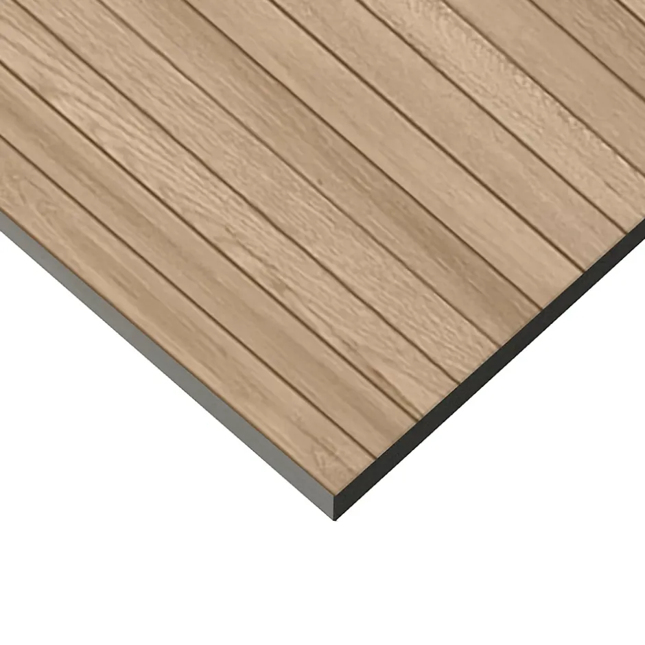 Faïence murale intérieur effet bois décor lamelles L.75 x l.25 cm x ép.9 mm, Teka- Clearance
