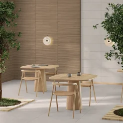 Faïence murale intérieur effet bois décor lamelles L.75 x l.25 cm x ép.9 mm, Teka- Clearance