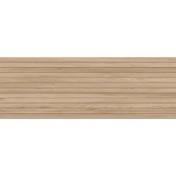 Faïence murale intérieur effet bois décor lamelles L.75 x l.25 cm x ép.9 mm, Teka- Clearance