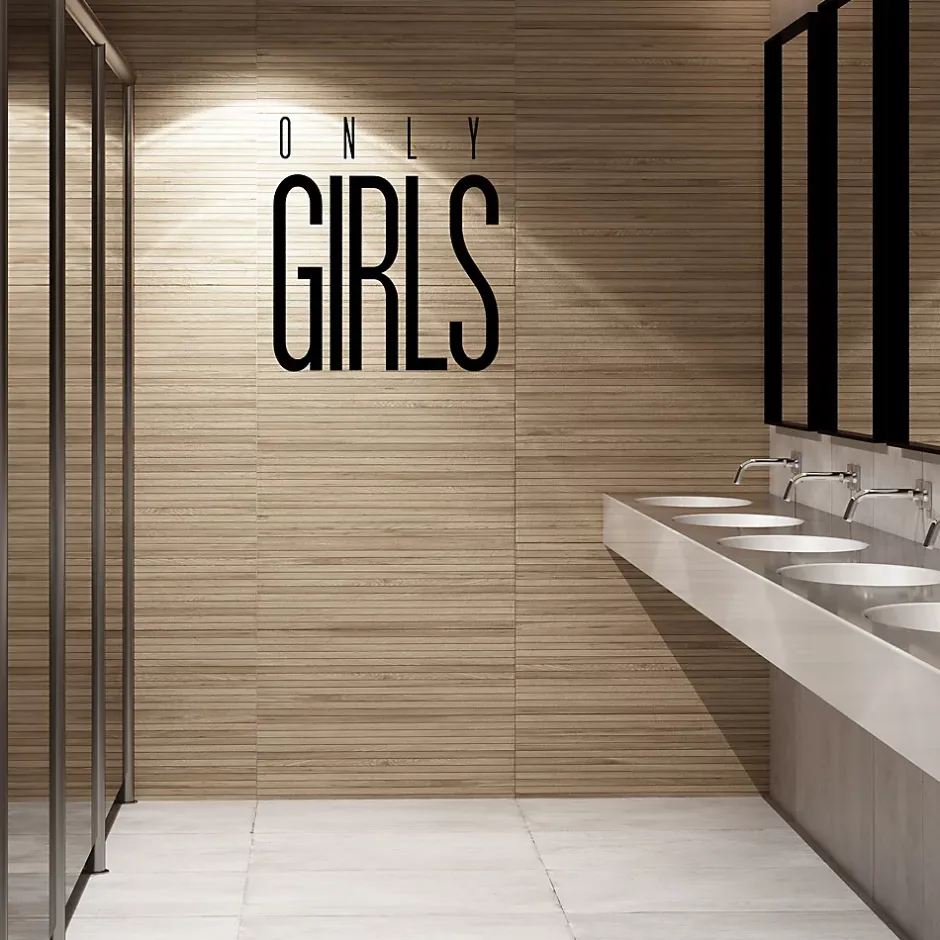 Faïence murale intérieur effet bois décor lamelles L.75 x l.25 cm x ép.9 mm, Teka- Clearance