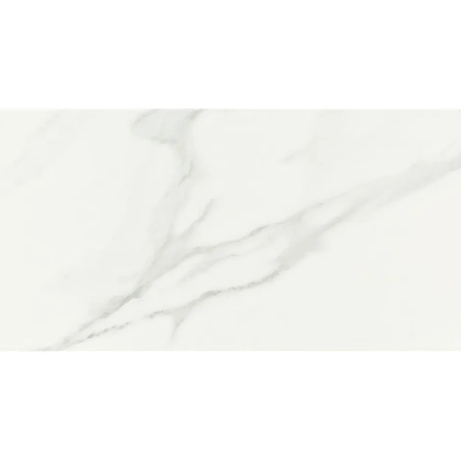 Faïence murale intérieur effet marbre blanc mat L.60 x l.30 cm x ép.8,4 mm, Pune-