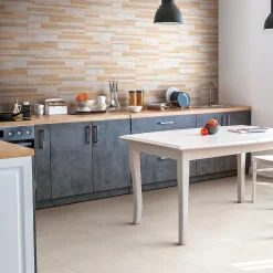 Faïence murale intérieur effet bois et béton L.60 x l.30 cm x ép.8,2 mm, Tendance