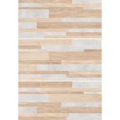 Faïence murale intérieur effet bois et béton L.60 x l.30 cm x ép.8,2 mm, Tendance