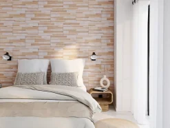 Faïence murale intérieur effet bois et béton L.60 x l.30 cm x ép.8,2 mm, Tendance