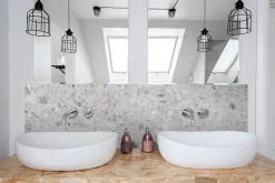 Mykonos Faïence murale intérieur effet pierre gris clair L.75 x l.25 cm x ép.9 mm, GeoTech