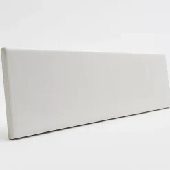 Faïence murale unie blanc cassé L.30 x l.7 cm, Minerra