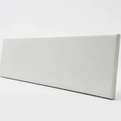 Faïence murale unie blanc cassé L.30 x l.7 cm, Minerra
