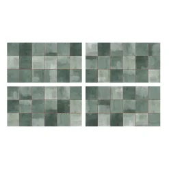 Faïence murale vert brillant L.60 x l.31,6 cm x ép.9 mm, Soul-Ecoceramic Outlet