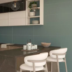 Etile Faïence murale vert mat L.90 x l.30 cm x ép.10,5 mm, Aspen