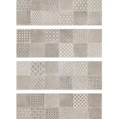 Faïence Piemonte Décor Piemonte Taupe 60 x 20cm ( vendu par boite de 1,2 m² )-Cristacer Clearance