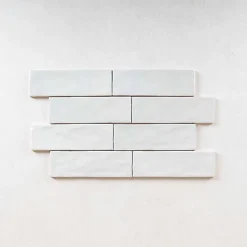 Faience Effet Zellige Gris MALLORCA 6,5x20cm Grey - Les Carreaux de Jean-Gioia Materia Outlet