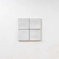 Gioia Materia Faience Effet Zellige Gris MALLORCA 10x10cm Grey - Les Carreaux de Jean