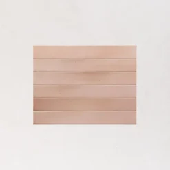 Faience Effet Zellige Rose MASSIMO Pink Sand 5x40cm - Les Carreaux de Jean-Les Carreaux De Jean  Best