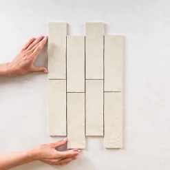 Faience Effet Zellige Vert Clair MALLORCA 6,5x20cm Green - Les Carreaux de Jean-Gioia Materia Best