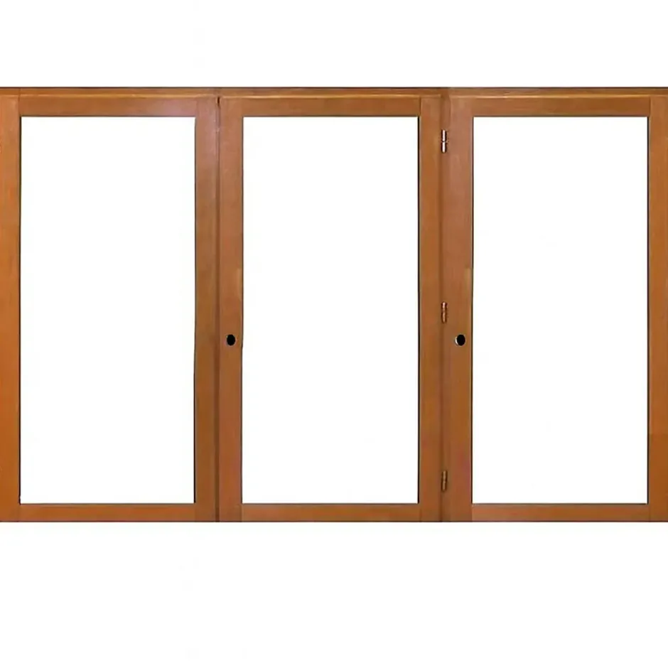 Fenetre Bois 3 Vantaux H125 X L180 Côte Tableau-Gd Menuiseries Discount