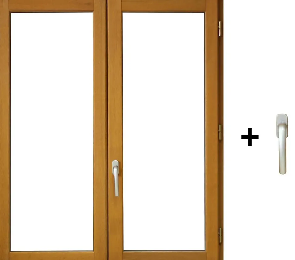 Fenetre Bois 2 Vantaux H185 X L110 Côte Tableau, Poignee (ref 010220f9)-Gd Menuiseries New