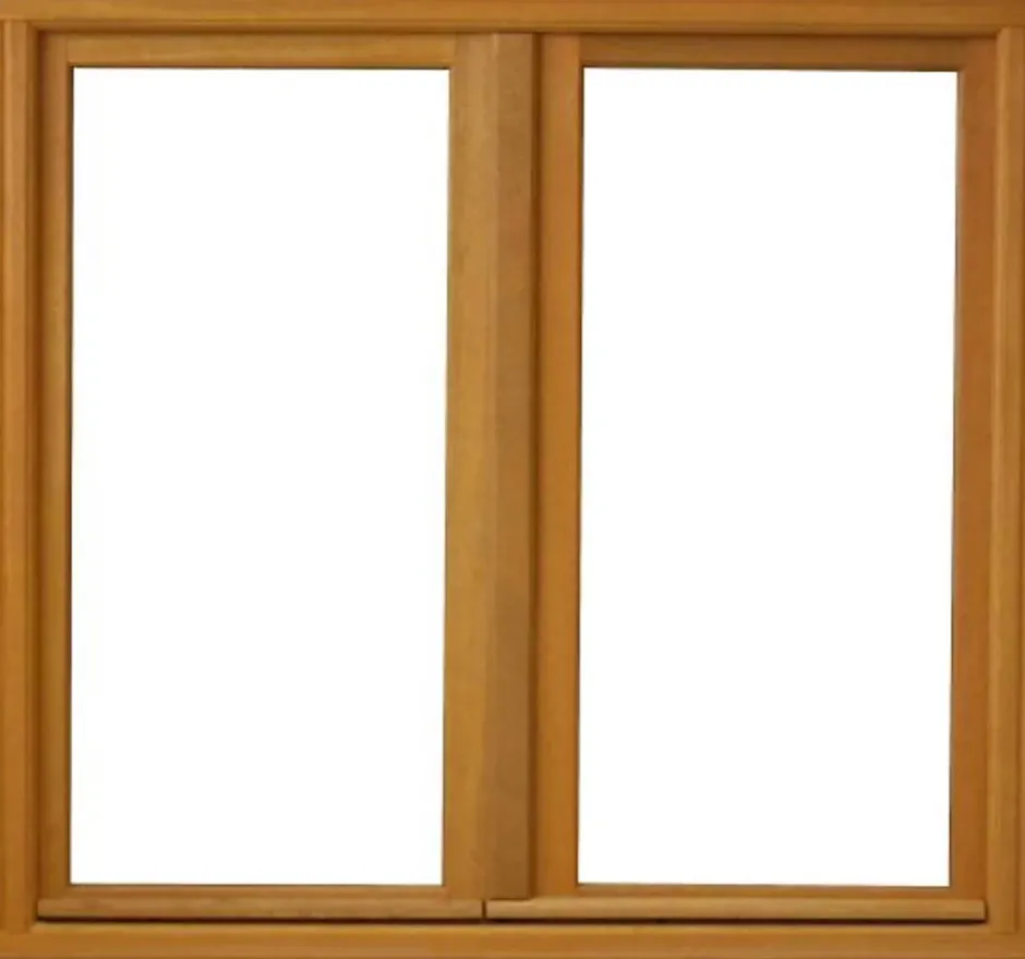 Gd Menuiseries Fenetre Bois 2 Vantaux H105 X L90 Côte Tableau, Poignee (ref 010220f9)