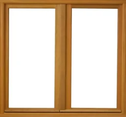 Fenetre Bois 2 Vantaux H125 X L100 Côte Tableau, Poignee (ref 010220f9)-Gd Menuiseries Outlet