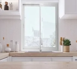 Gd Menuiseries Fenetre Coulissante Aluminium H105 X L100 Blanc 2 Vantaux