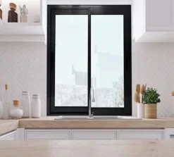 Fenetre Coulissante Aluminium H115 X L120 Gris Ral 7016 2 Vantaux-Gd Menuiseries Discount