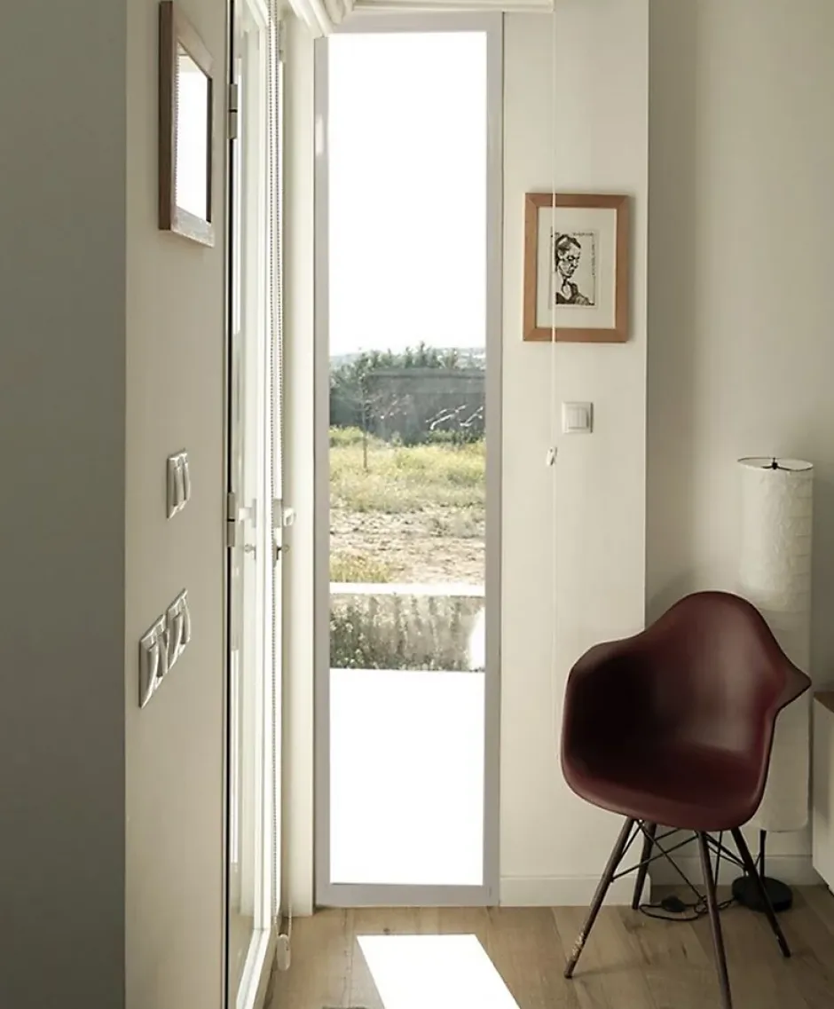 Gd Menuiseries Fenetre Fixe En Aluminium Blanc Vertical H215 X L60