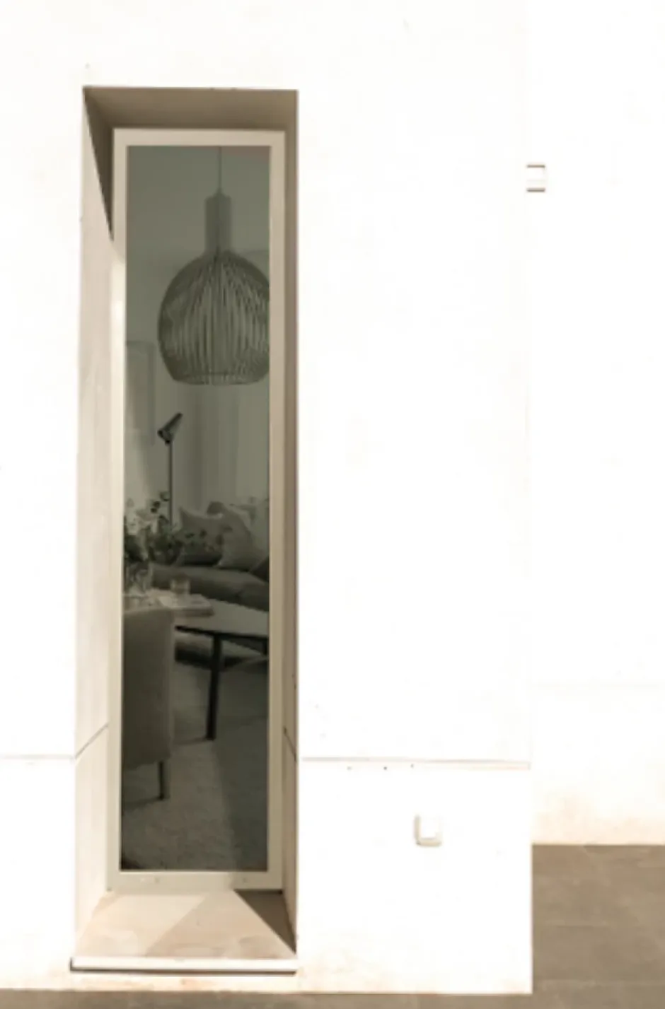 Gd Menuiseries Fenetre Fixe En Aluminium Blanc Vertical H215 X L60