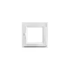GoodHome Fenêtre 1 vantail oscillo-battante, tirant droit double vitrage en PVC blanc l.65 x H.63 cm