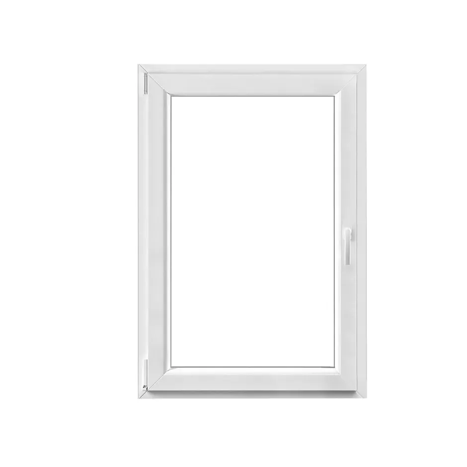 Fenêtre 1 vantail oscillo-battante, tirant gauche double vitrage en PVC blanc l.85 x H.118 cm-GoodHome Best