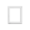 Fenêtre 1 vantail oscillo-battante, tirant droit double vitrage en PVC blanc l.85 x H.98 cm-GoodHome Best