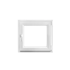 Fenêtre 1 vantail oscillo-battante, tirant droit double vitrage en PVC blanc l.85 x H.78 cm-GoodHome Online