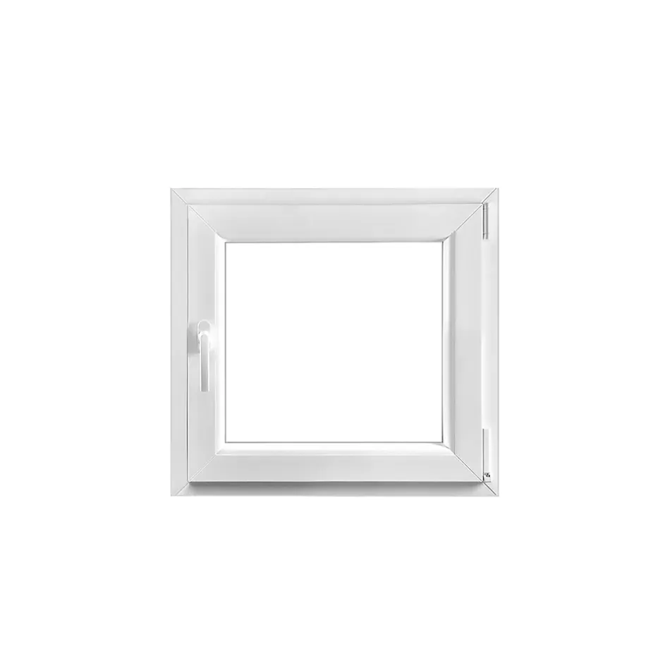 Fenêtre 1 vantail oscillo-battante, tirant droit double vitrage en PVC blanc l.85 x H.78 cm-GoodHome Online