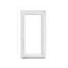 Fenêtre 1 vantail oscillo-battante, tirant droit double vitrage en PVC blanc l.65 x H.118 cm-GoodHome Discount