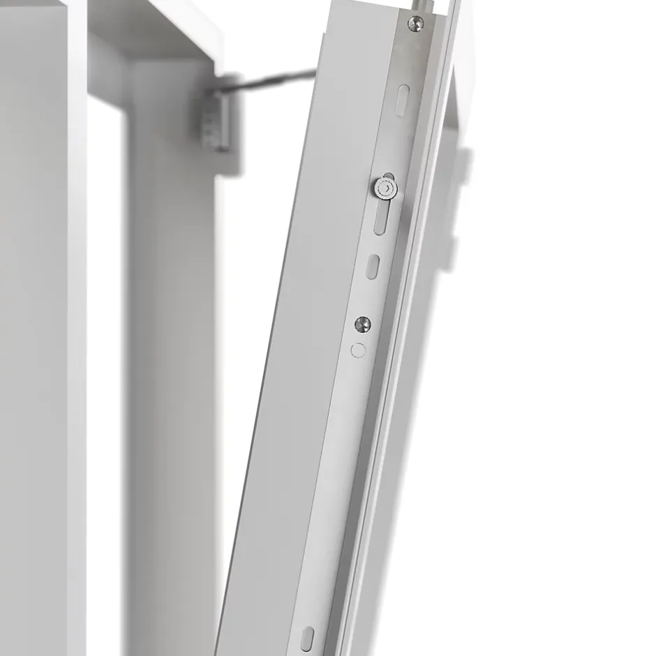 Fenêtre 1 vantail oscillo-battante, tirant droit double vitrage en aluminium blanc l.63 x H.77 cm-GoodHome Hot