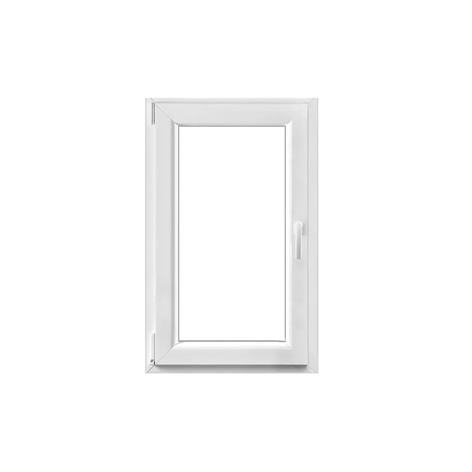 Fenêtre 1 vantail oscillo-battante, tirant gauche double vitrage en PVC blanc l.65 x H.98 cm-GoodHome Sale