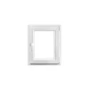GoodHome Fenêtre 1 vantail oscillo-battante, tirant droit double vitrage en PVC blanc l.65 x H.78 cm