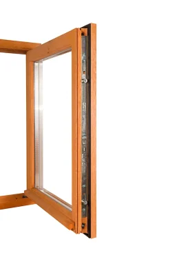 Fenêtre 1 vantail tirant droit double vitrage en bois marron l.55 x H.77,8 cm-GoodHome Discount