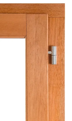 Fenêtre 1 vantail tirant gauche double vitrage en bois marron l.65 x H.77,8 cm-GoodHome Outlet