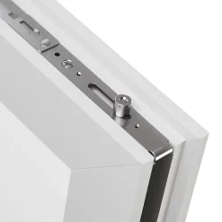 Fenêtre 2 vantaux oscillo-battante, tirant droit double vitrage en PVC blanc l.105 x H.178 cm-GoodHome Discount