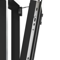 Fenêtre 2 vantaux oscillo-battante, tirant droit double vitrage en aluminium gris l.103 x H.127 cm-GoodHome Outlet