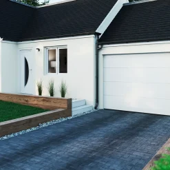 Fenêtre 2 vantaux oscillo-battante, tirant droit double vitrage en PVC blanc l.85 x H.118 cm-GoodHome Sale