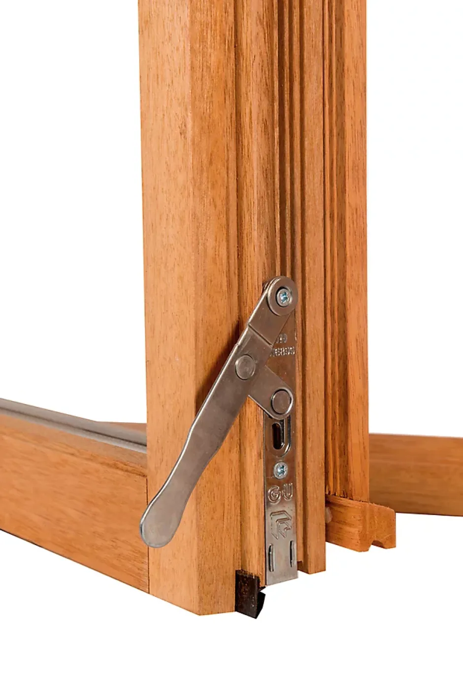 Fenêtre 2 vantaux tirant droit double vitrage en bois marron l.105 x H.77,8 cm-GoodHome