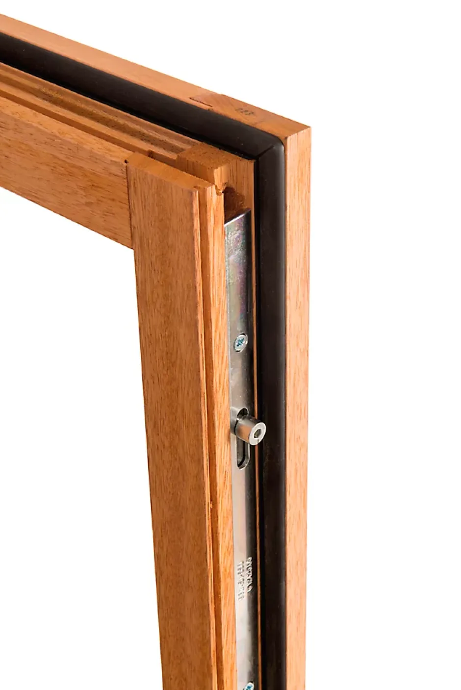 Fenêtre 2 vantaux tirant droit double vitrage en bois marron l.105 x H.77,8 cm-GoodHome