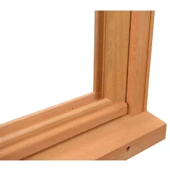 GoodHome Fenêtre abattante par le haut double vitrage en bois marron l.85 x H.47,8 cm