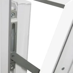 GoodHome Fenêtre abattante par le haut double vitrage en PVC blanc l.65 x H.48 cm