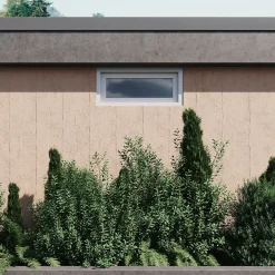 GoodHome Fenêtre abattante par le haut double vitrage en PVC blanc l.105 x H.48 cm