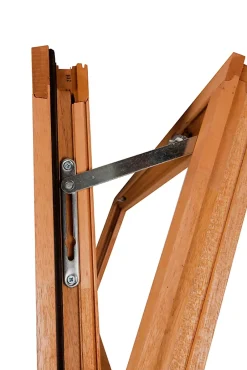 Fenêtre abattante par le haut double vitrage en bois marron l.105 x H.47,8 cm-GoodHome Hot