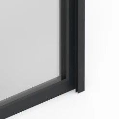 GoodHome Fenêtre alu 1 vantail oscillo-battant + volet roulant électrique gris - l.40 x h.65 cm, tirant droit