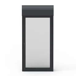 GoodHome Fenêtre alu 1 vantail oscillo-battant + volet roulant électrique gris - l.60 x h.75 cm, tirant gauche