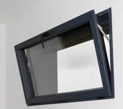 Fenêtre Aluminium à soufflet sécurité RAL 7016 ( L.: 160 cm x H.: 80 cm)-3 in 1 Online